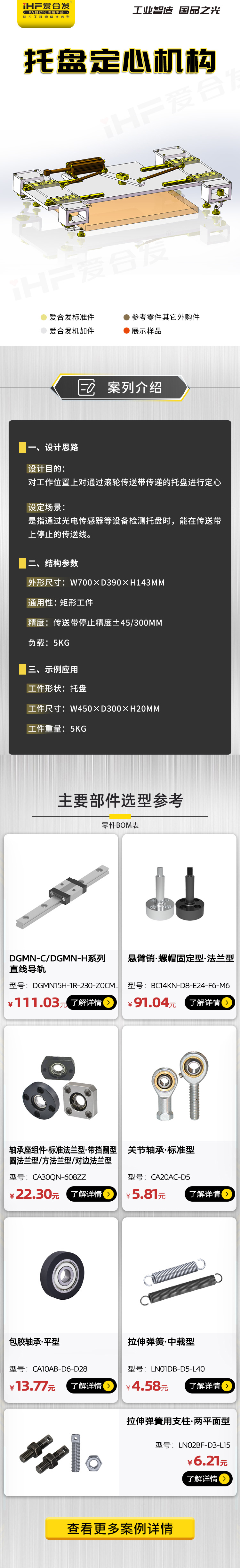 愛(ài)合發(fā)：案例分析，托盤(pán)定心機(jī)構(gòu)